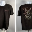 Salt Life Catch of the Day T Shirt Mens Large Neon Mermaid Logo