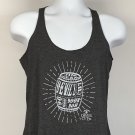 Jim Beam Devils Cut Bourbon Tank Top Shirt Womens Medium Gray Barrel Logo