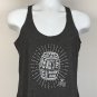 Jim Beam Devils Cut Bourbon Tank Top Shirt Womens Medium Gray Barrel Logo