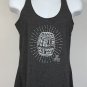 Jim Beam Devils Cut Bourbon Tank Top Shirt Womens Medium Gray Barrel Logo