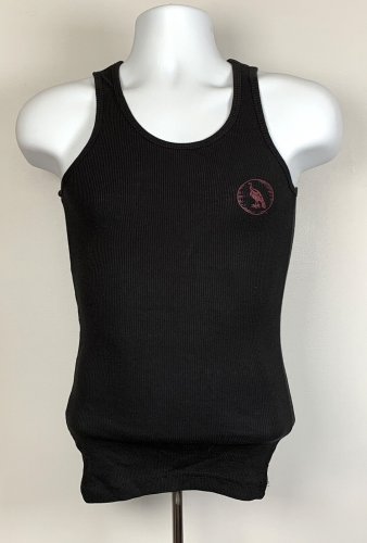 Wild Turkey Bourbon Tank Top Shirt Womens Juniors Medium Ribbed Black