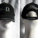 Harley Davidson Kauai Hawaii Baseball Hat Black Silver Letters Skull Adjustable