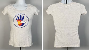 Left Hand Brewing Co Longmont Colorado T Shirt Womens Small Beer