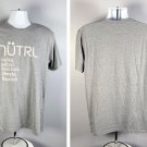 NUTRL Vodka Seltzer Real Juice Omaha Baseball T Shirt Womens XL Gray