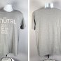 NUTRL Vodka Seltzer Real Juice Omaha Baseball T Shirt Womens XL Gray