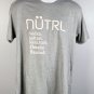 NUTRL Vodka Seltzer Real Juice Omaha Baseball T Shirt Womens XL Gray