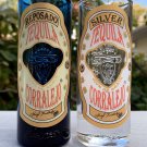 2 New Corralejo Tequila Tall Shot Glasses 3 oz Silver & Reposado Embossed 2 New Corralejo Tequila Tall Shot Glasses 3 oz Silver & Reposado Embossed