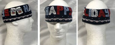 New Miller Lite Beer Happy Holidays Ear Warmer Acrylic Spandex It's Miller Time