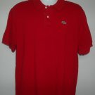 Lacoste Polo Shirt Red Mens SIZE 8 Alligator Patch Logo 100% cotton