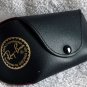 Ray Ban Black Leather Case EyeGlass Sunglass Red Felt Interior