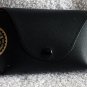 Ray Ban Black Leather Case EyeGlass Sunglass Red Felt Interior