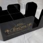 New Rum Chata Bar Caddy Napkin Swizzle Holder Plastic & Rubber Bar Mat