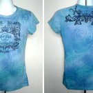 Hard Rock Couture Beijing T Shirt Womens Juniors Large bling crown logo