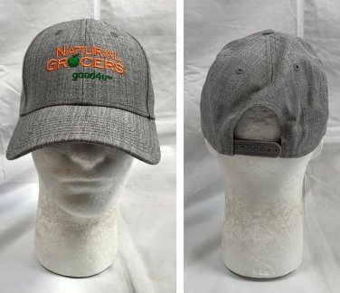 Natural Grocers Good4U Snapback Baseball Hat Mens Womens Embroidered Gray