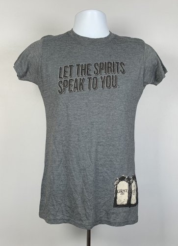 Jim Beam Let the Spirits Speak to You Devil Cut Whiskey Ghost Shirt Womens Large