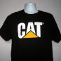 CAT Caterpillar Inc Built For It T Shirt  Mens Large black 100% cotton logo