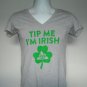 Coors Light Tip Me I'm Irish T Shirt Womens Medium Beer Lucky Clover Bartender