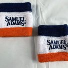 2 New Samuel Adams Beer Wrist Sweat Bands Blue White Orange Embroidered 2 New Samuel Adams Beer Wrist Sweat Bands Blue White Orange Embroidered