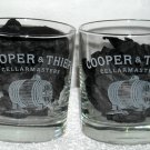2 New Cooper & Thief Cellar Masters Etched Wine Glasses 10 OZ