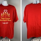 Family Fare Supermarket Your Local Heartland Store T Shirt Mens 2XL Red Cotton