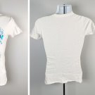 Margaritaville Cancun Womens Large T Shirt Metallic Guitar Music Score Notes