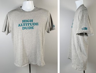 The North Face High Altitude Dude T Shirt Mens Medium Standard Fit Gray