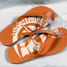 New Shock Top Beer Flip Flops Orange Mens Small