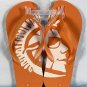 New Shock Top Beer Flip Flops Orange Mens Small