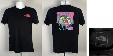 The North Face Take a Trip Hiking T Shirt Mens Small Colorful Logo