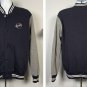 Blue Moon Brewing Co Beer Varsity Jacket Mens Large Blue Embroidered Pockets