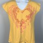 Life is Good Heart Logo Love V Neck T Shirt Womens Large  Fitted Good Vibes
