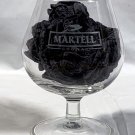New Martell Cognac 8 oz Stemmed Etched Snifter Cocktail Glass ARC France