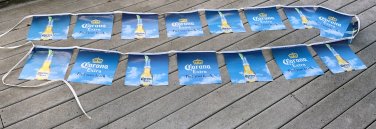 New Corona Extra Beer Find Your Beach Scene Banner 18.5' Long Bar Mancave