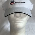 Union Pacific Railroad Building America Visor Hat Mens Womens Adult White