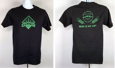 Summit Brewing Co Beer is My Life T Shirt Mens Small St Paul Minnesota 50/50