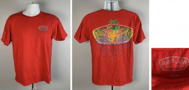 Ron Jon Surf Shop Cocoa Beach Florida T Shirt Mens Medium Red Pineapple Logo