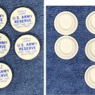 7 Vintage Bottle Caps Stoppers US Army Reserve Earn & Learn Jobs Plastic