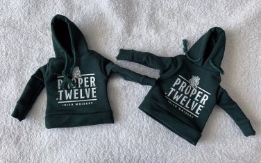 2 Proper Twelve Irish Whiskey Mini Bottle Jacket Hoodie Conor McGregor