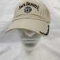 Jack Daniel's Whiskey Old No 7 Brand Baseball Hat Mens Embroidered Tan