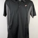 Red Wing Shoes Polo Shirt Mens Medium Black Embroidered Logo Polyester Black