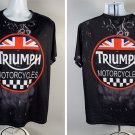 Triumph Motorcycles T Shirt Mens XXL Polyester Spandex Bif Logo