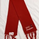New Nebraska Cornhuskers Herbie Embroidered Knit Scarf Rectangular Red Fringes
