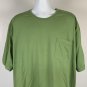Duluth Trading Co Longtail Pocket T Shirt Mens 4XL Green 100% Cotton
