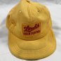 Vintage Stroh's Beer Field Tester Snapback Baseball Hat Mens Yellow