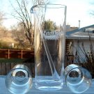 2 New Ketel One Vodka Glasses & Tall Plastic Pitcher and Stirrer Mixer 40 oz