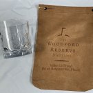 New Woodford Reserve Kentucky Bourbon Whiskey Glass + Suede Bag