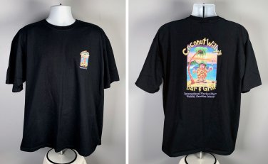 Coconut Willy's Bar & Grill International Market Waikiki T Shirt Mens 2XL Hawaii