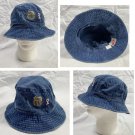 Union Pacific Railroad Denim Bucket Hat Boonie Cap Breast Cancer Awareness UPRR