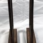 2 Bulleit Bourbon Frontier Whiskey Frames Rustic Wooden 10.5" Tall by 7" Wide