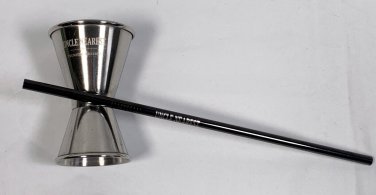 New Uncle Nearest Premium Whiskey Alcohol Jigger + Metal Straw
